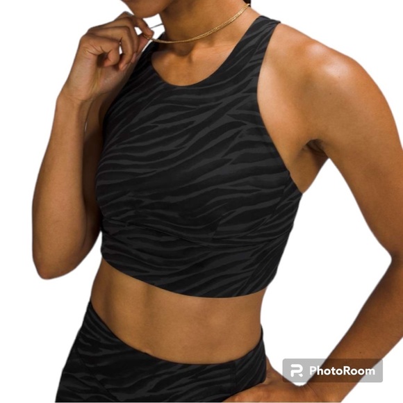 lululemon athletica Other - Lululemon Wunder Train Long-Line Bra C/D Cups
in Tigre Camo Deep Coal Size 10